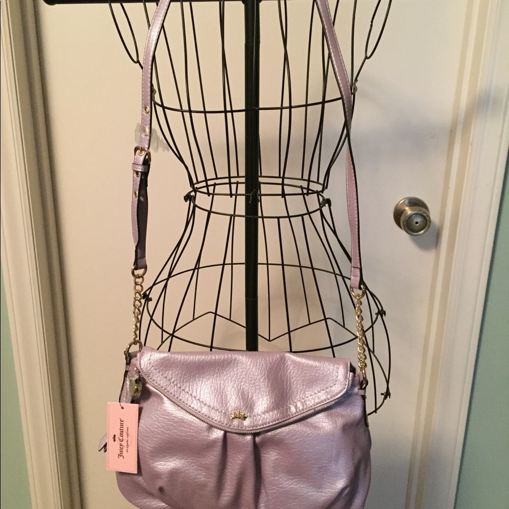 Juicy Couture Lilac Metallic Traveler Bag